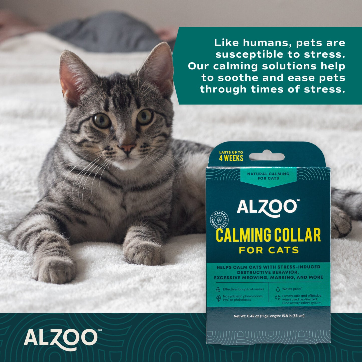 ALZOO Calming Collar for Cats