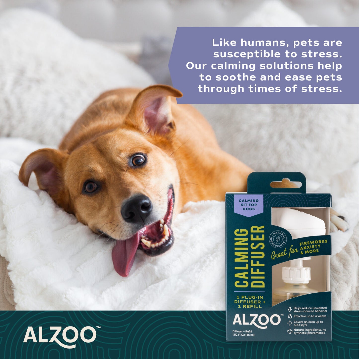 ALZOO Calming Diffuser Kit for Dogs
