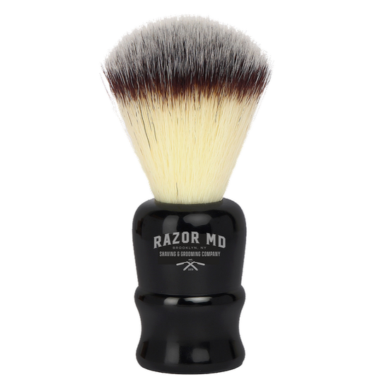 RAZOR MD Travel Shave Brush (Synthetic Hair)